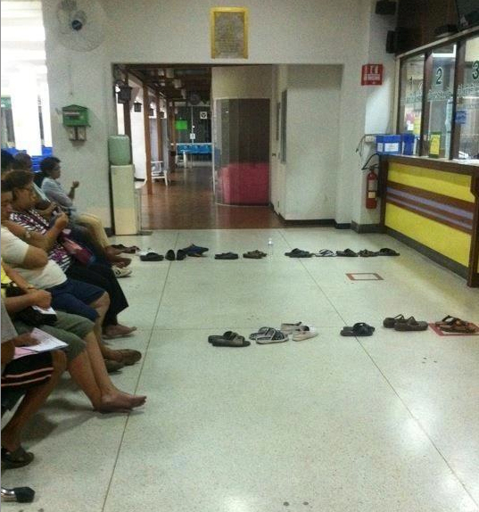 Waiting Shoes Somewhere in Thailand 