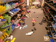 Messy Shoe Aisle