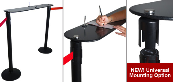 Visiontron Post Mount Writing Table 